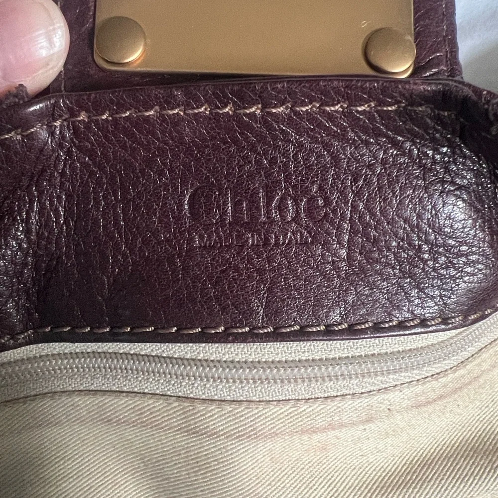 Chloé Paddington 2005 Dark Brown Leather Satchel with Gold Lock - Picture 13 of 15